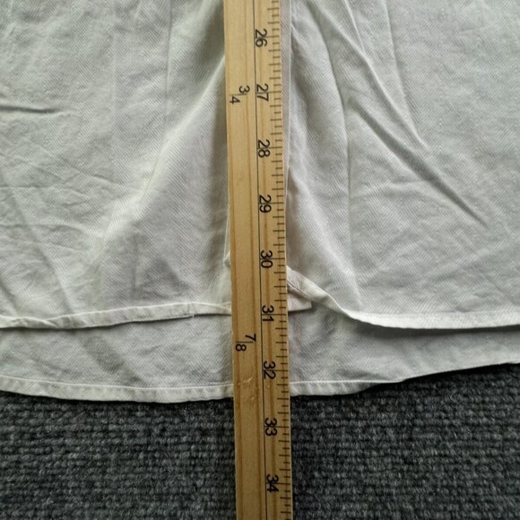 Robert Graham White Long Sleeve Button Up Shirt Men Size 17.5 (44) All Cotton - Picture 4 of 16